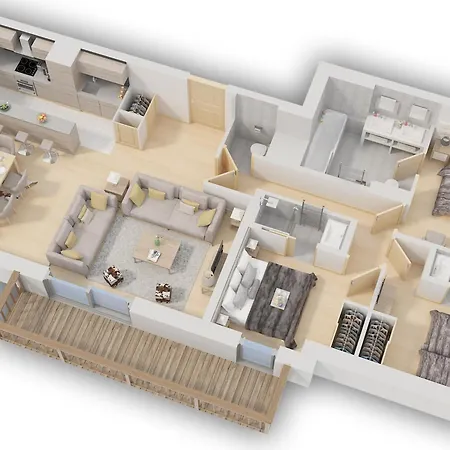 شقة Moderne 4 Pieces A Village Avec Parking - Fr-1-562-15