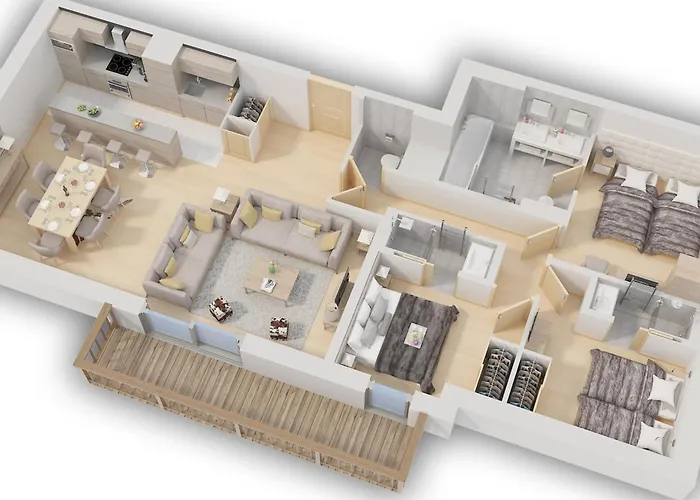 شقة Moderne 4 Pieces A Village Avec Parking - Fr-1-562-15